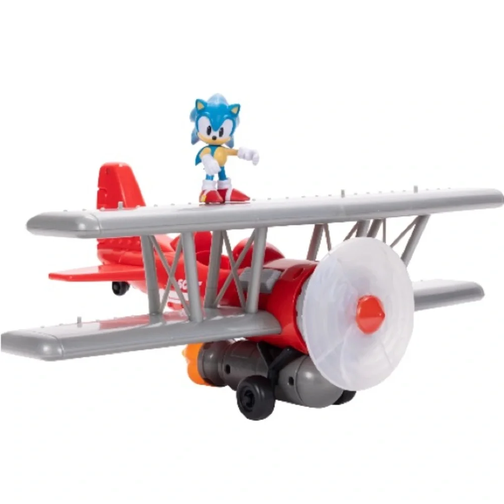 Sonic the Hedgehog Tornado Biplane with Sonic Figure